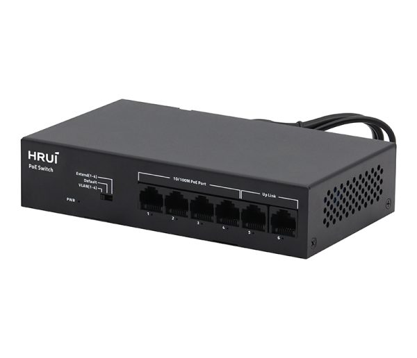 6-Port Fast Ethernet PoE Switch HR903-AF-42Y