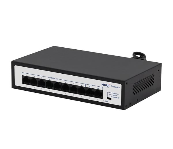 Product-15-1-HR903-AF-82Y-120W-E5-8F-B3-E4-BE-A7 10-Port Fast Ethernet PoE Switch - HR903-AF-82Y-80